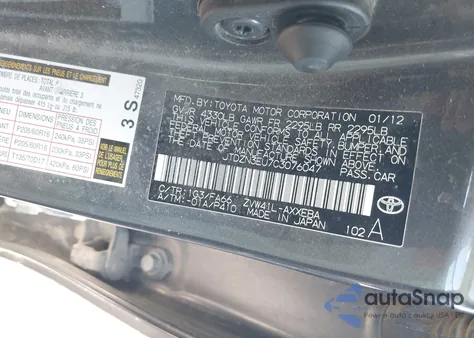 2012 Toyota Prius V Three z USA, uszkodzony, nr VIN JTDZN3EU7C3076047